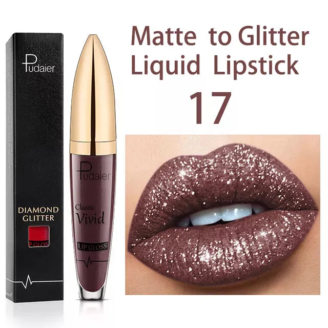  New Amazing Lip Art Ideas- Diamond Lip Gloss Matte To Glitter Liquid Lipstick Waterproof