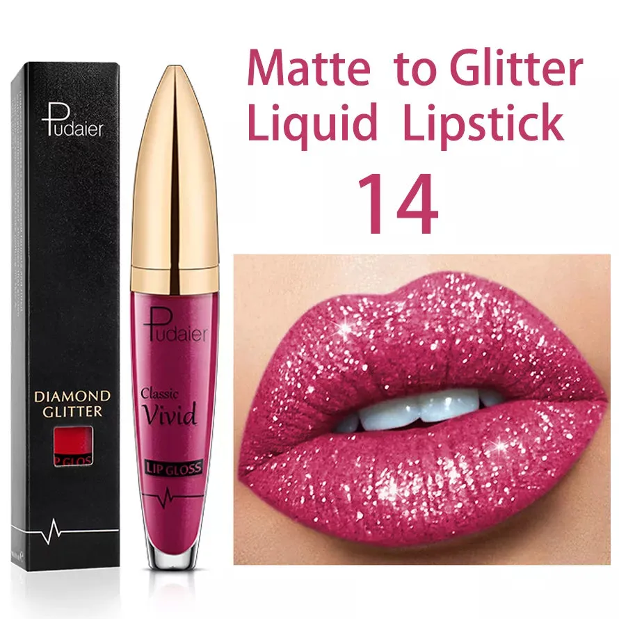  New Amazing Lip Art Ideas- Diamond Lip Gloss Matte To Glitter Liquid Lipstick Waterproof