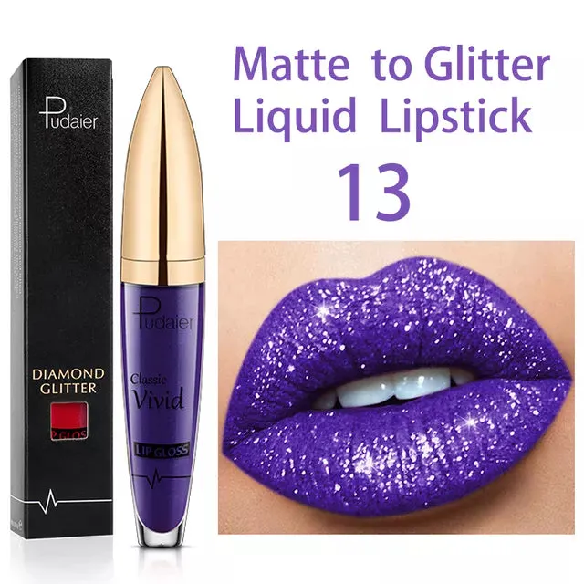  New Amazing Lip Art Ideas- Diamond Lip Gloss Matte To Glitter Liquid Lipstick Waterproof