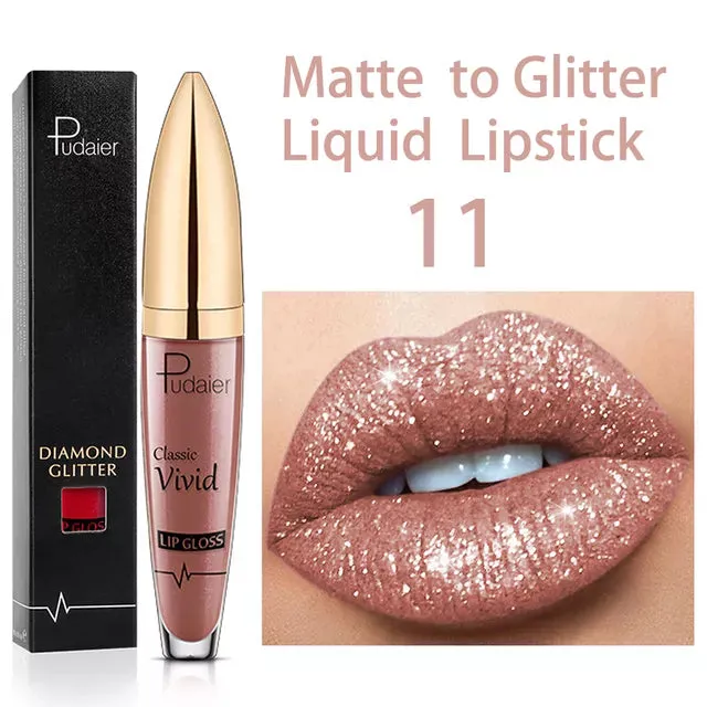 New Amazing Lip Art Ideas- Diamond Lip Gloss Matte To Glitter Liquid Lipstick Waterproof