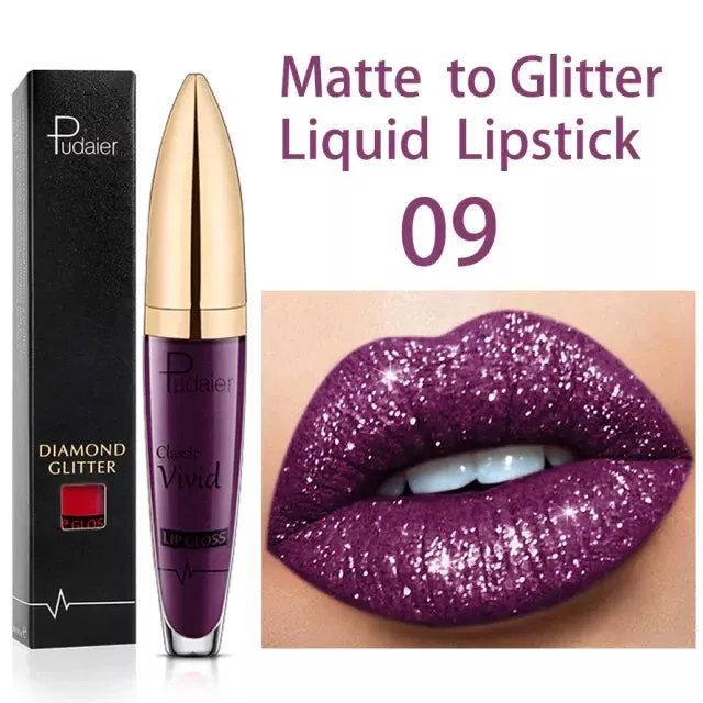 New Amazing Lip Art Ideas- Diamond Lip Gloss Matte To Glitter Liquid Lipstick Waterproof
