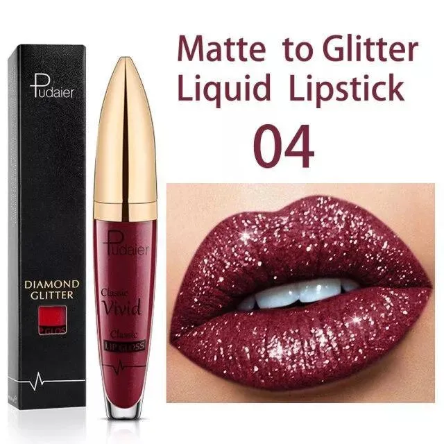 New Amazing Lip Art Ideas- Diamond Lip Gloss Matte To Glitter Liquid Lipstick Waterproof