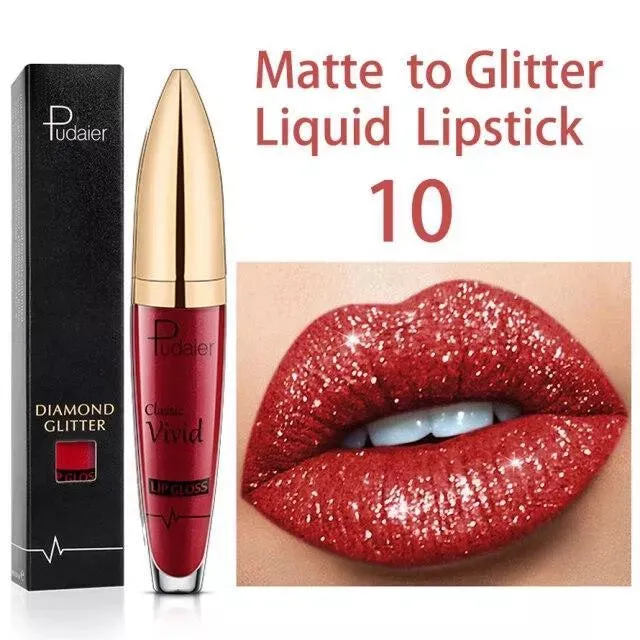  New Amazing Lip Art Ideas- Diamond Lip Gloss Matte To Glitter Liquid Lipstick Waterproof