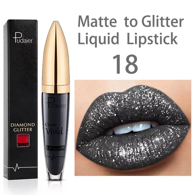  New Amazing Lip Art Ideas- Diamond Lip Gloss Matte To Glitter Liquid Lipstick Waterproof