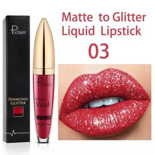  New Amazing Lip Art Ideas- Diamond Lip Gloss Matte To Glitter Liquid Lipstick Waterproof