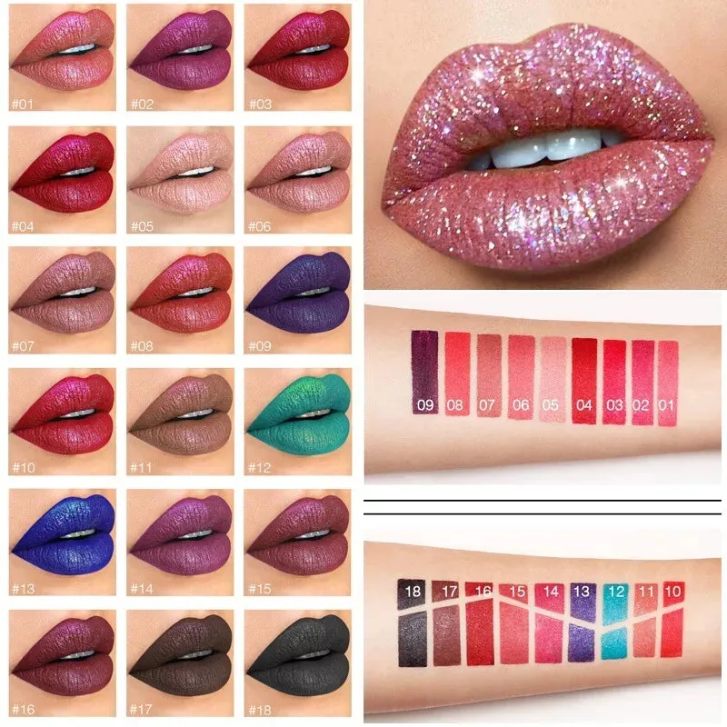  New Amazing Lip Art Ideas- Diamond Lip Gloss Matte To Glitter Liquid Lipstick Waterproof