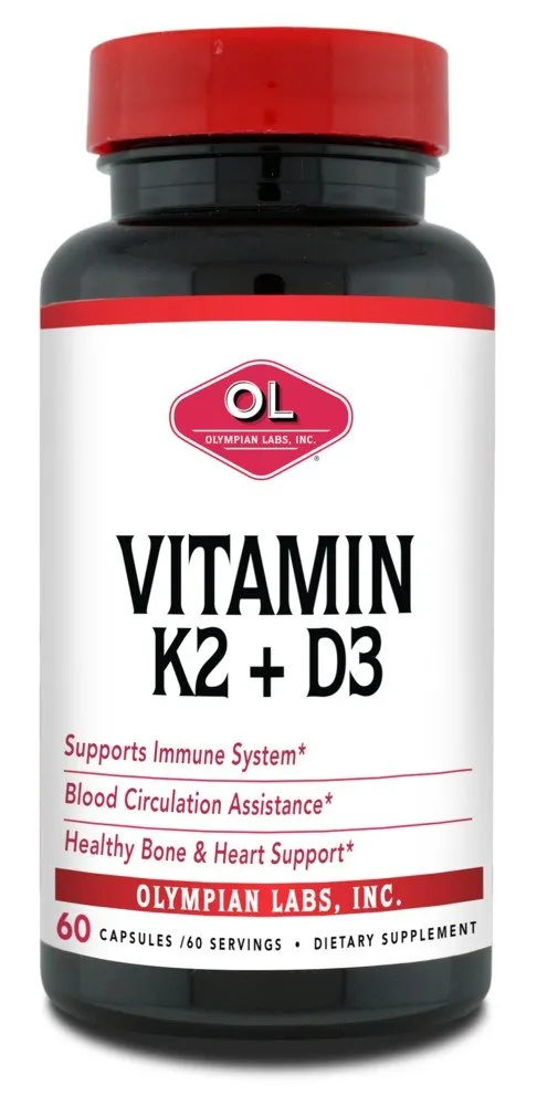 Olympian Labs Vitamin K2   D3 60 Capsule
