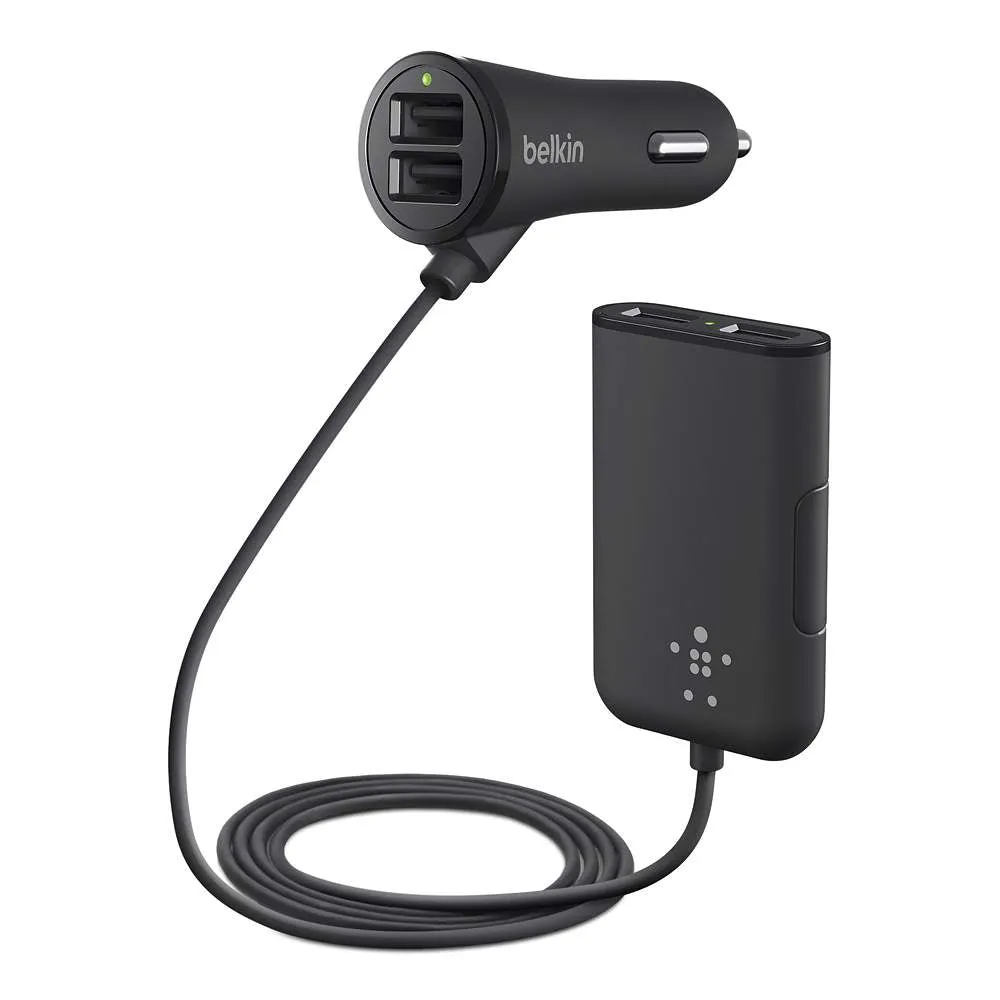 [OPEN BOX] BELKIN Road Rockstar 4 Port USB 7.2 AMP 32 Watt Car Charger