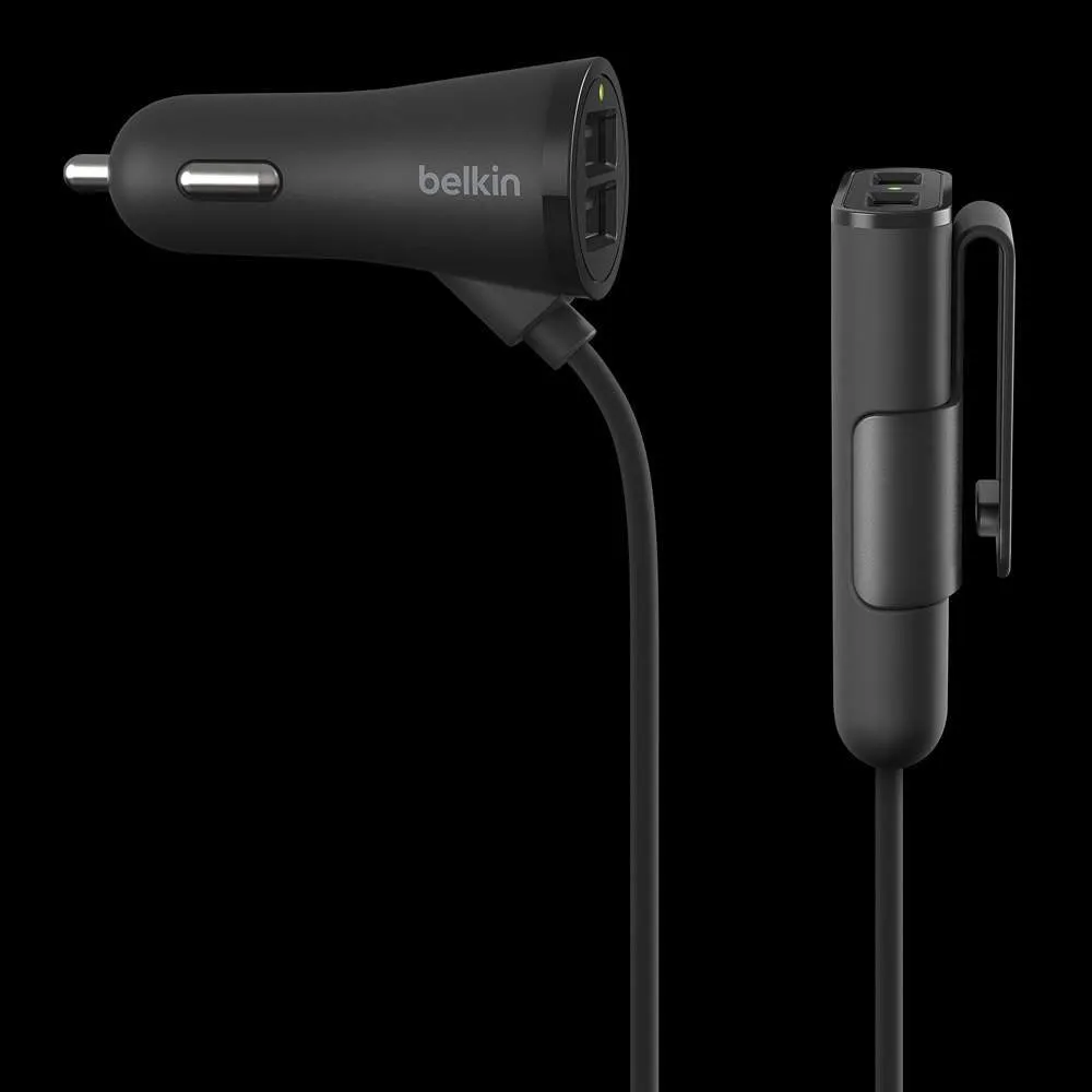 [OPEN BOX] BELKIN Road Rockstar 4 Port USB 7.2 AMP 32 Watt Car Charger