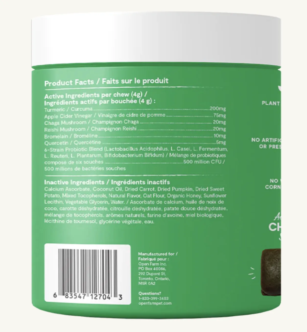 Open Farm Immune Chews -short dated Nov 15