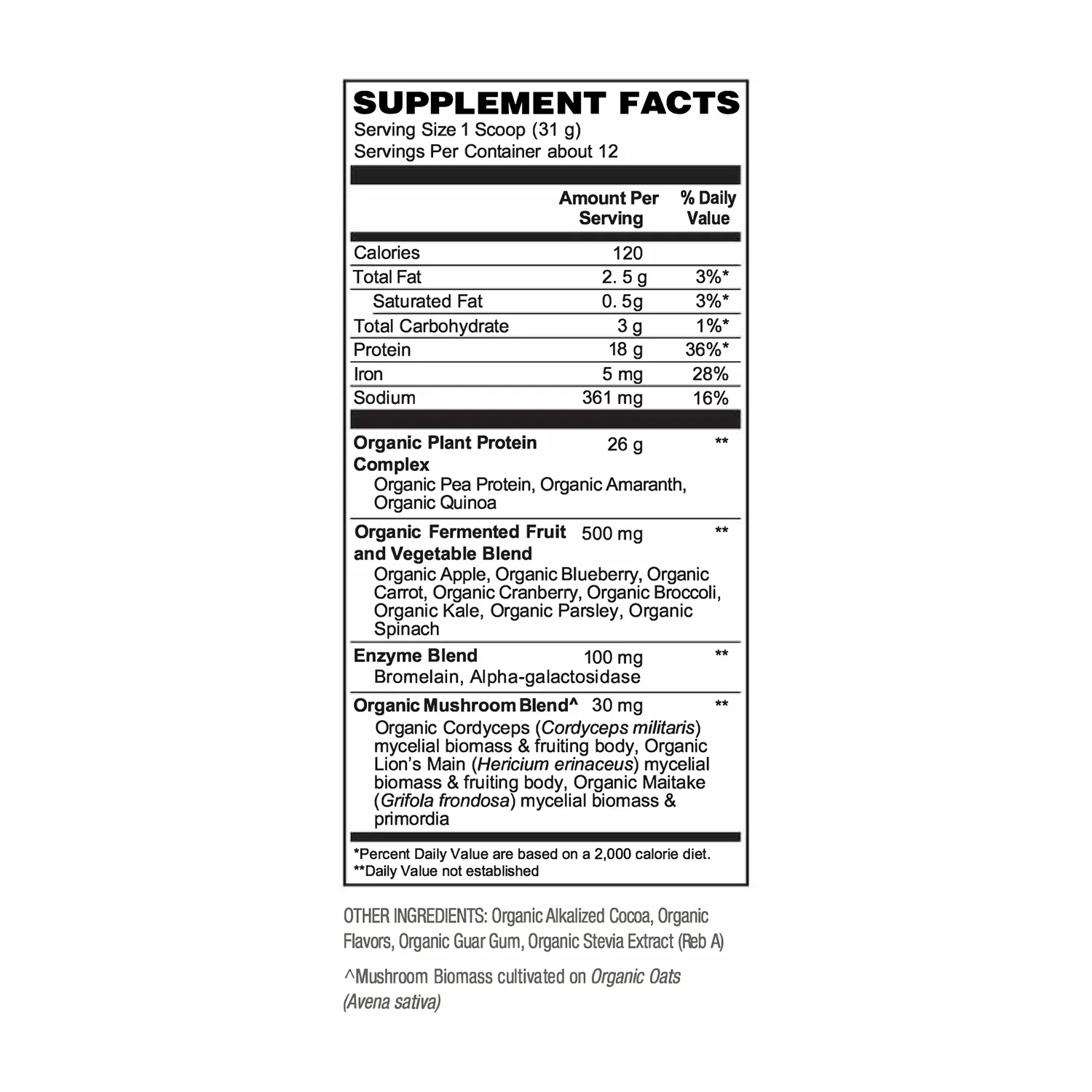 Organic Protein - Fermented Vegan Protein Powder