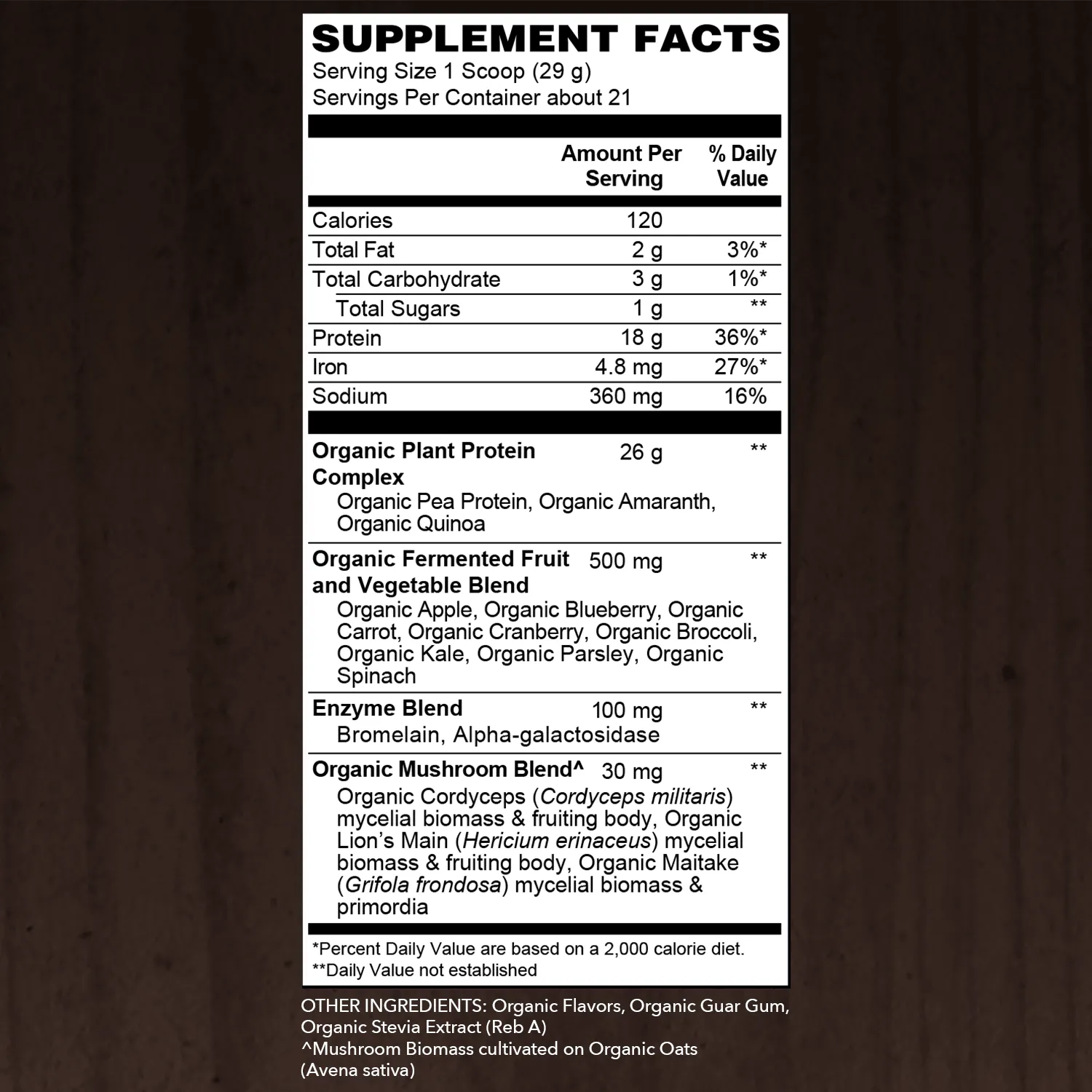 Organic Protein - Fermented Vegan Protein Powder