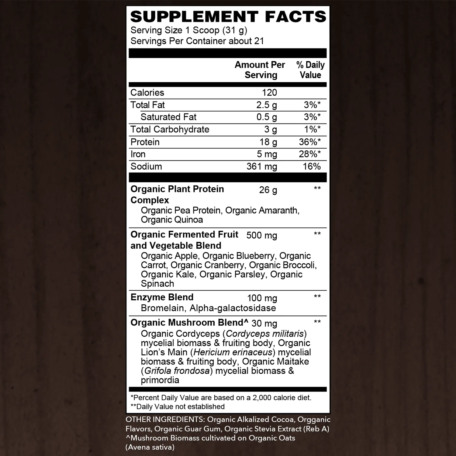 Organic Protein - Fermented Vegan Protein Powder