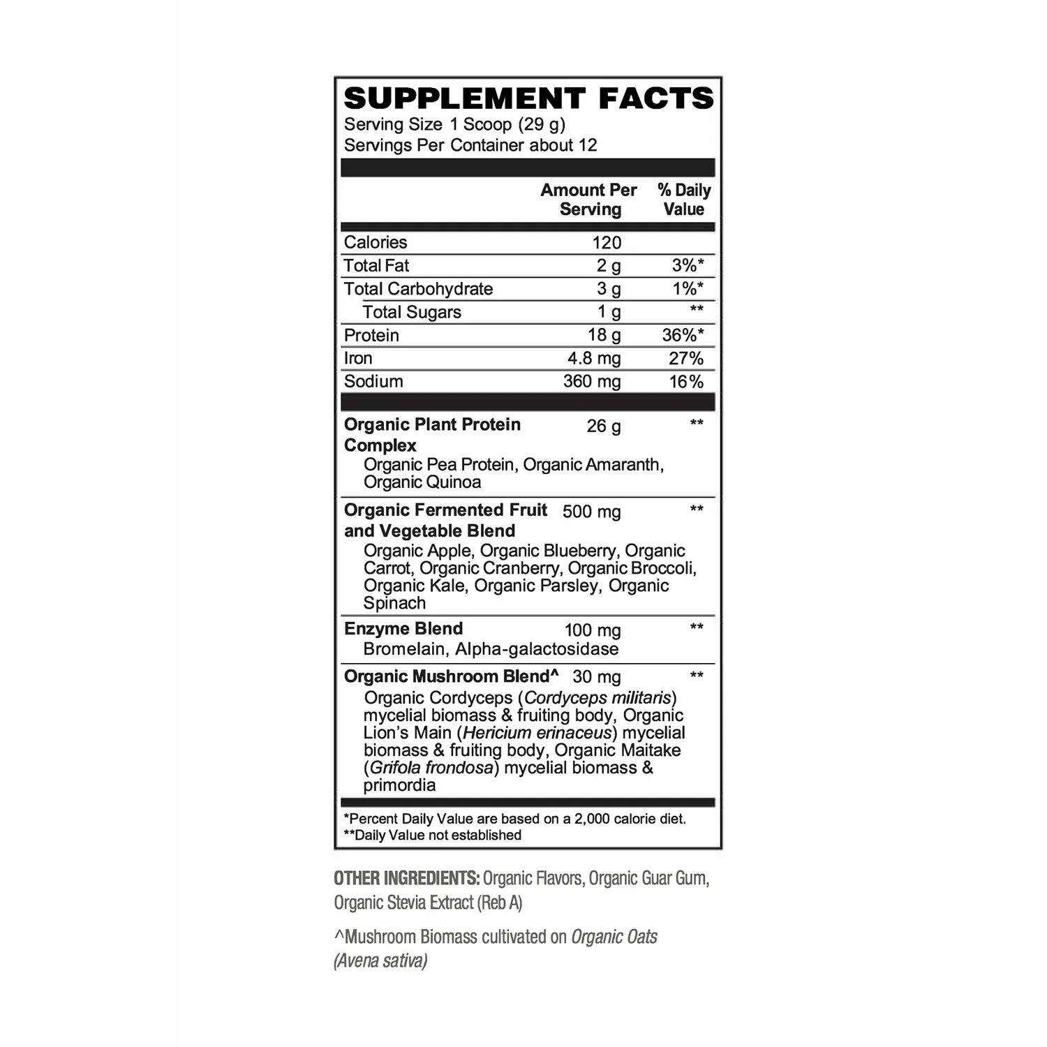 Organic Protein - Fermented Vegan Protein Powder