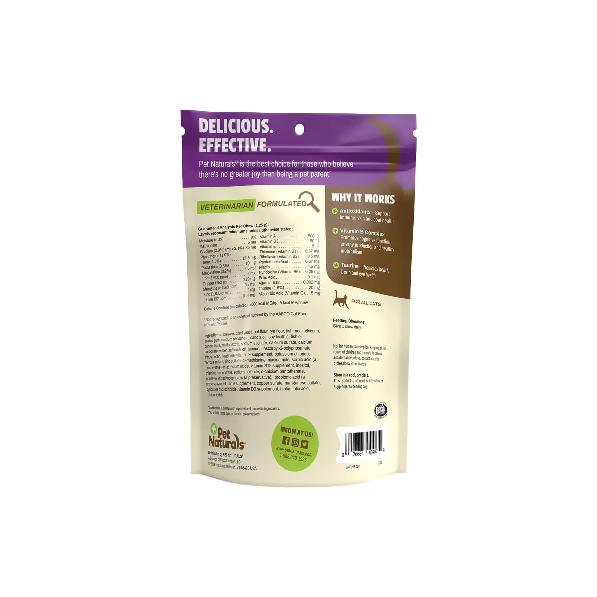 Pet Naturals Daily Multivitamin for Cats