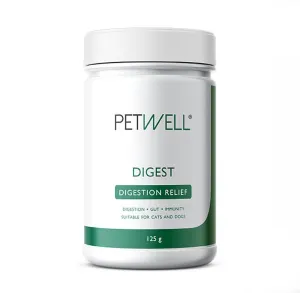 Petwell Digest Dog and Cat Supplement Digestion relief 125g