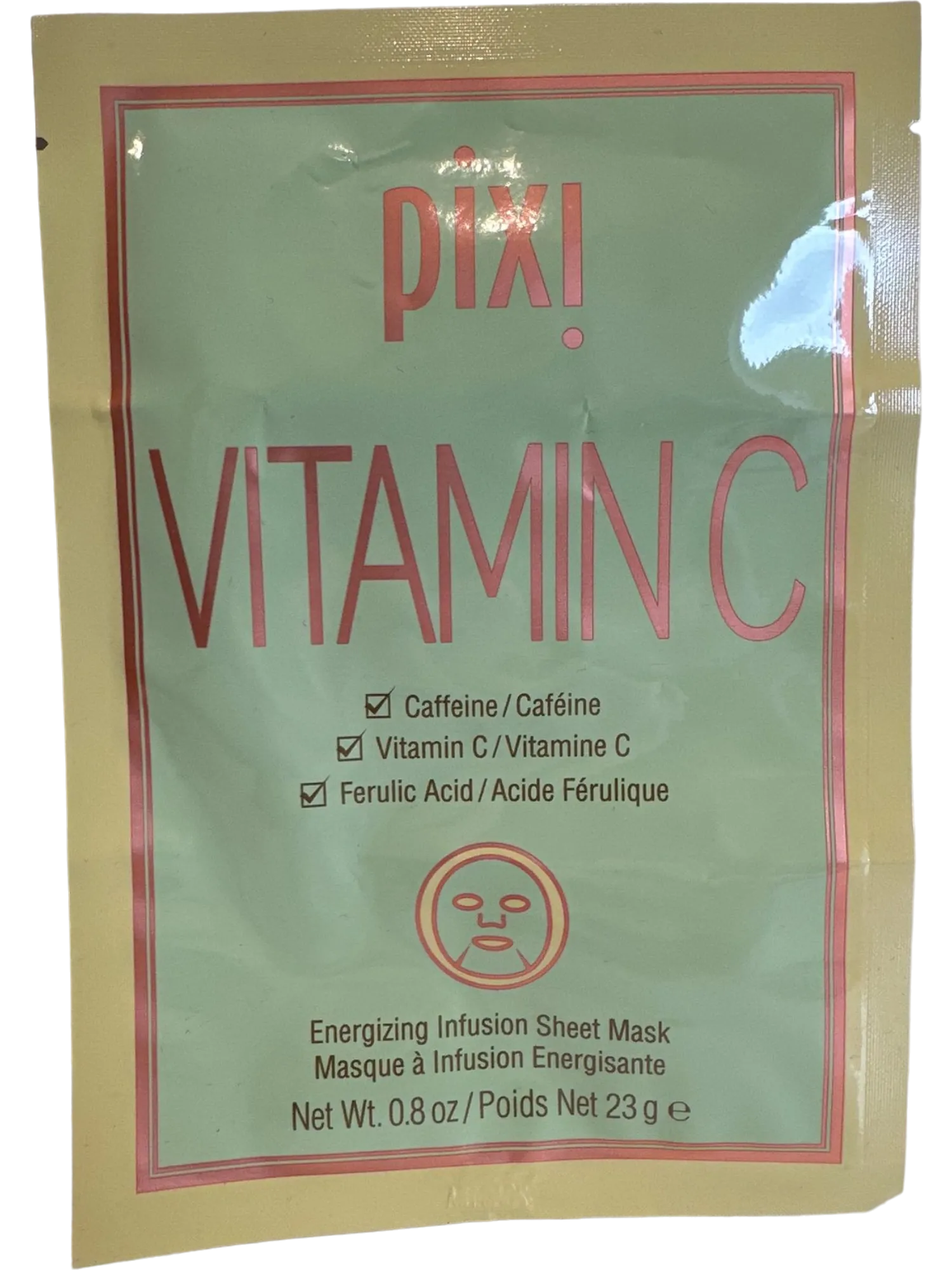 Pixi Green Energizing Infusion Sheet Mask With Vitamin C and Caffeine