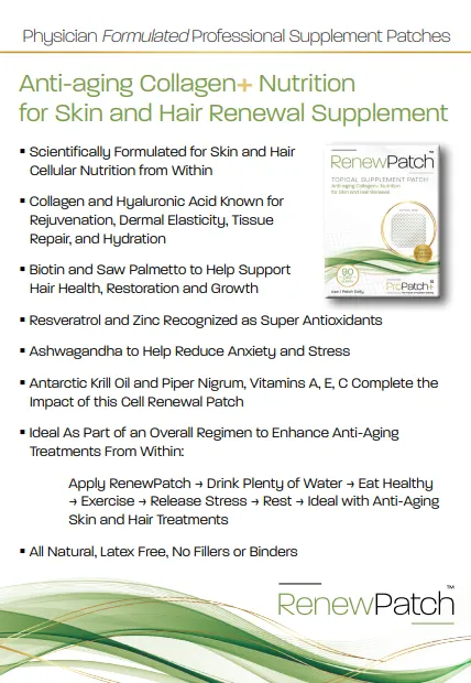 ProPatch  RenewPatch Topical Anti-aging Supplement Patch