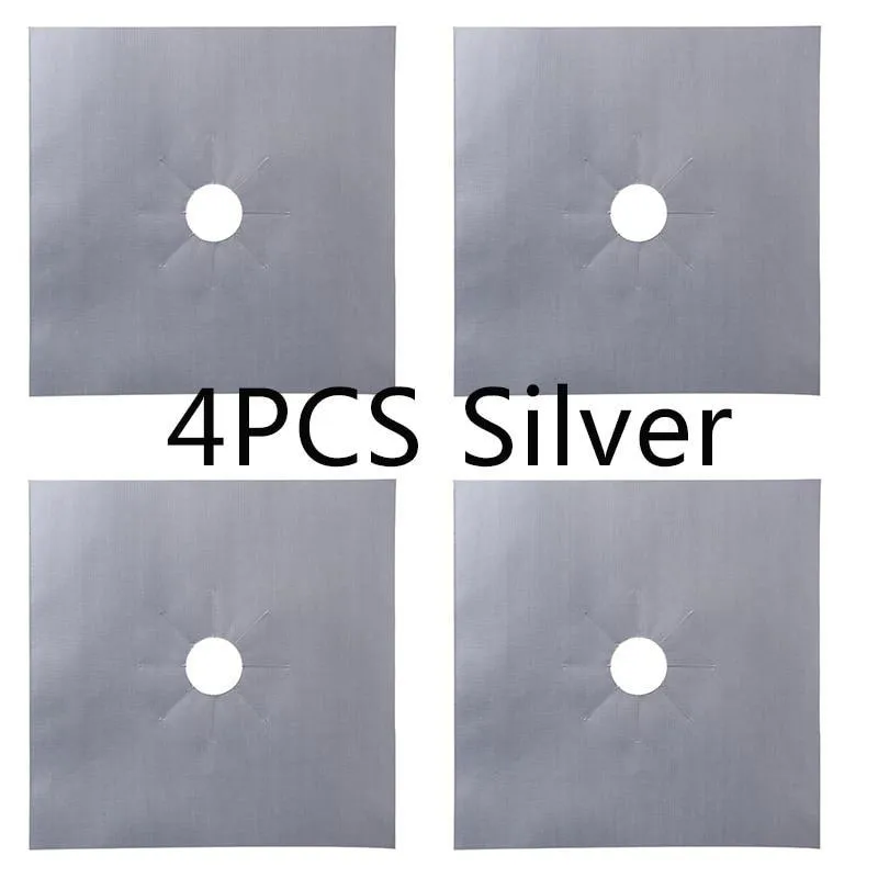 Reusable Gas Stovetop Burner Protector Cover, 2pcs/lot