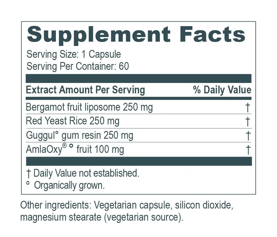 RUVED Guggul Power-Blood Vessel & Cholesterol Support 60 Capsules