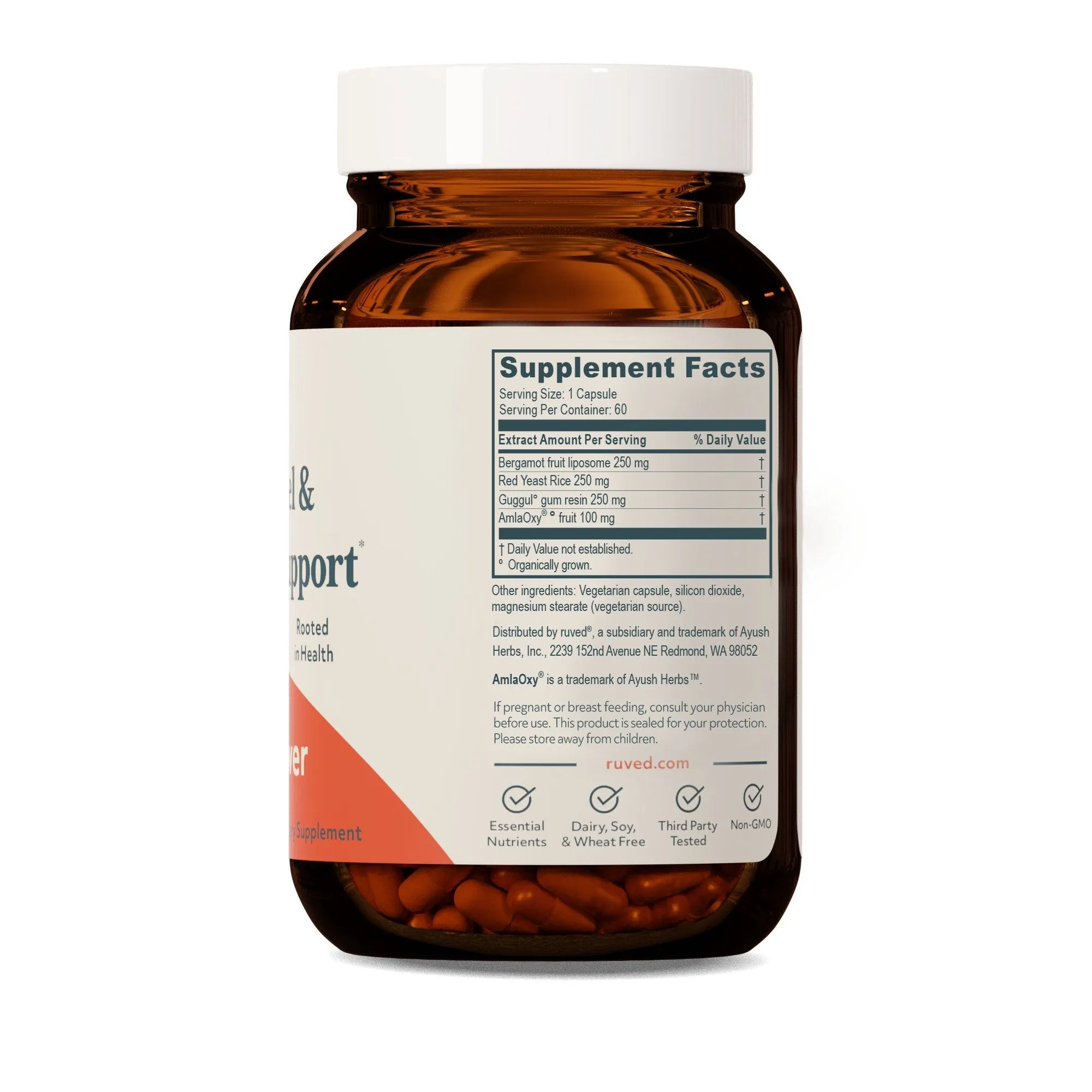 RUVED Guggul Power-Blood Vessel & Cholesterol Support 60 Capsules