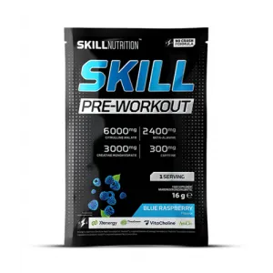 Skill Nutrition Skill Pre-Workout, Blue Raspberry  - 16 grams (1 serving)