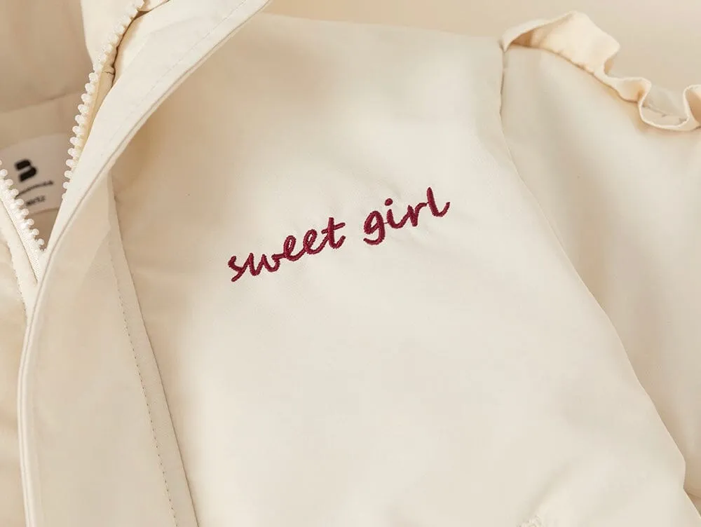Sweet Girl Cartoon Plush Padded Jacket