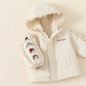 Sweet Girl Cartoon Plush Padded Jacket
