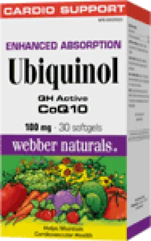 Ubiquinol, QH Active CoQ10, Enhanced Absorption, 100 mg, 30 softgels