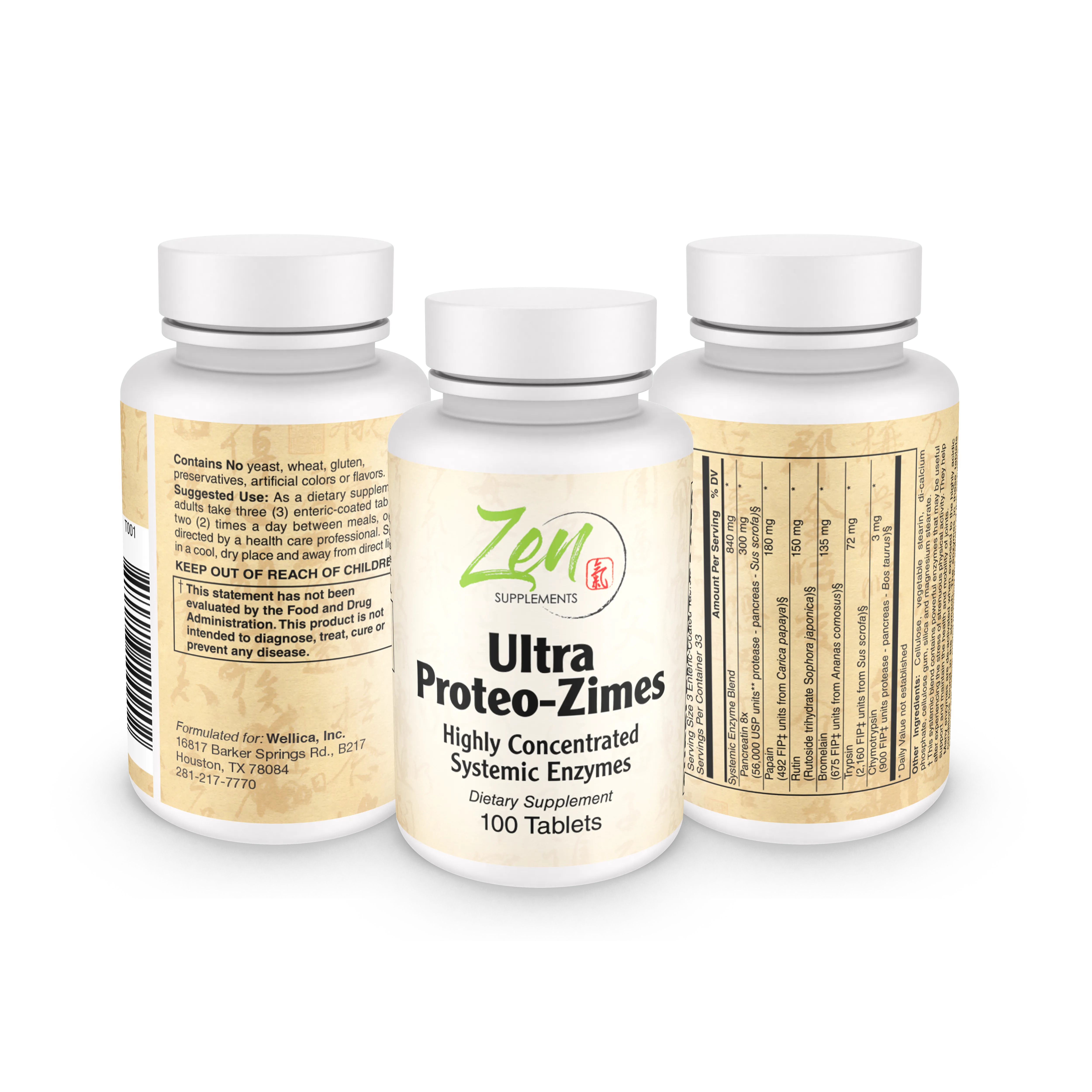 Ultra Proteo-Zimes™ Enteric Coated 100 Tabs