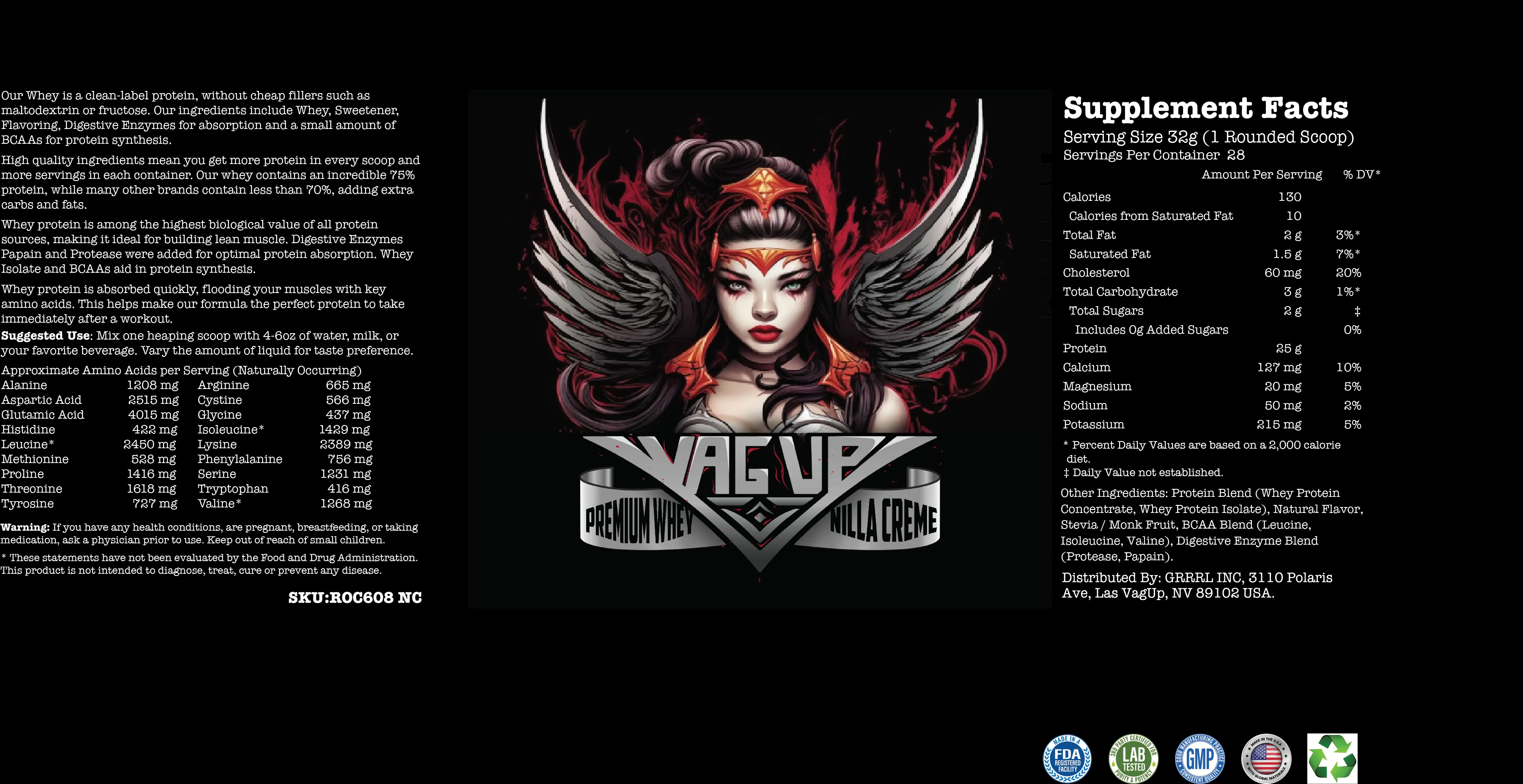 Vag Up Premium Whey - Nilla Cream