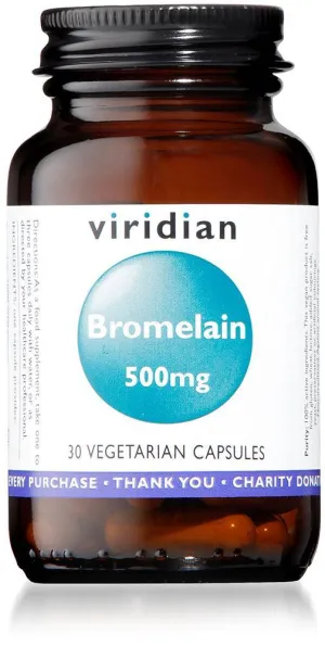 Viridian Bromelain 500Mg 30 Cap