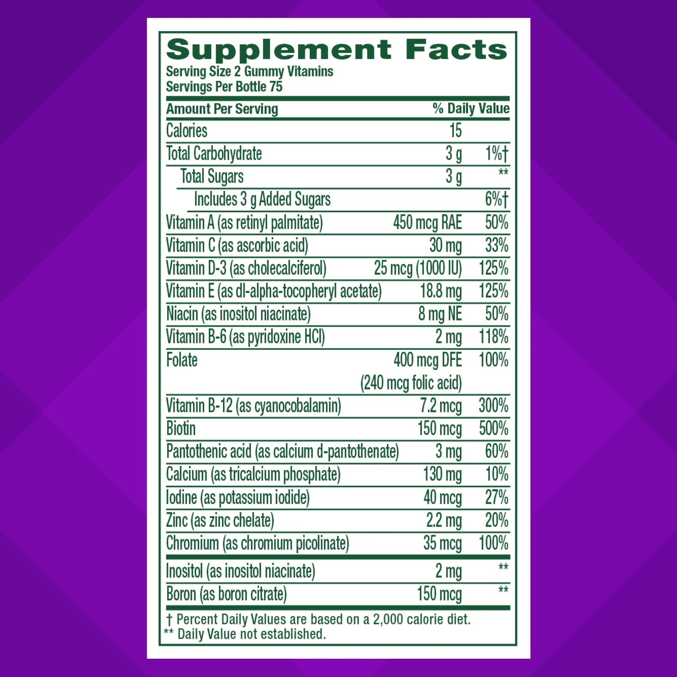 vitafusion Womens Multivitamin Gummies, Daily Vitamins for Women, Berry Flavored, 150 Count