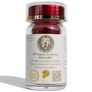 Yo Organic Cordyceps Herbal Supplements For Cats & Dogs 30c