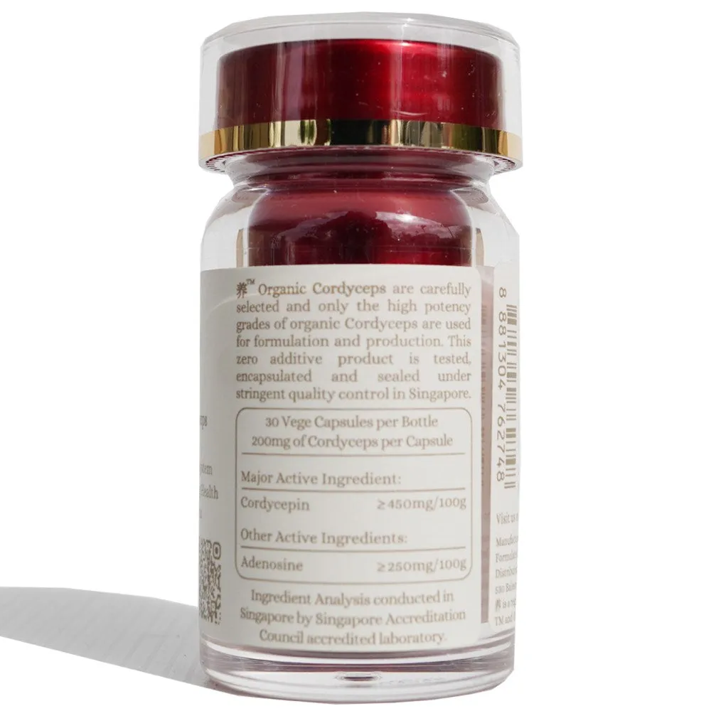 Yo Organic Cordyceps Herbal Supplements For Cats & Dogs 30c